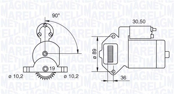 MAGNETI MARELLI Käynnistinmoottori 063187051010